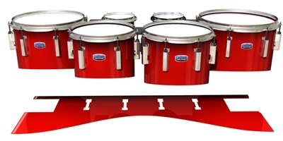 Dynasty Custom Elite Tenor Drum Slips - Cherry Pickin' Red (Red)