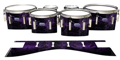 Dynasty Custom Elite Tenor Drum Slips - Coast GEO Marble Fade (Purple)