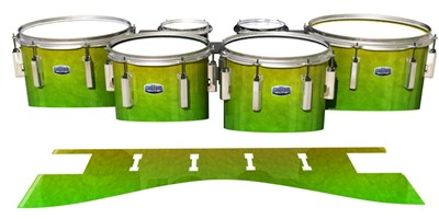 Dynasty Custom Elite Tenor Drum Slips - Cool Lemon Lime (Green)