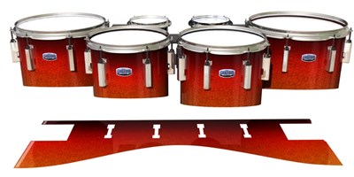 Dynasty Custom Elite Tenor Drum Slips - Coral Sunset (Orange)