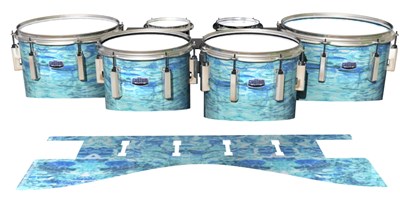 Dynasty Custom Elite Tenor Drum Slips - Cosmic Tide (Blue)