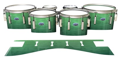 Dynasty Custom Elite Tenor Drum Slips - Elusive Green Fade (Green)
