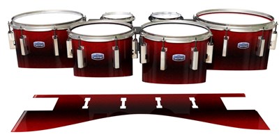 Dynasty Custom Elite Tenor Drum Slips - Firestorm (Red)