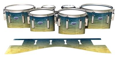 Dynasty Custom Elite Tenor Drum Slips - Guardsmen Beach (Blue)