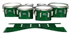 Dynasty Custom Elite Tenor Drum Slips - Lateral Brush Strokes Green and Black (Green)