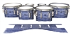 Dynasty Custom Elite Tenor Drum Slips - Lateral Brush Strokes Navy Blue and White (Blue)