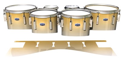 Dynasty Custom Elite Tenor Drum Slips - Light Grain Fade (Neutral)