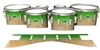 Dynasty Custom Elite Tenor Drum Slips - Maple Woodgrain Green Fade (Green)