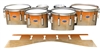 Dynasty Custom Elite Tenor Drum Slips - Maple Woodgrain Orange Fade (Orange)