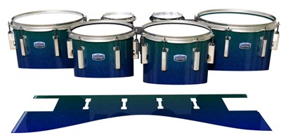 Dynasty Custom Elite Tenor Drum Slips - Mariana Abyss (Blue) (Green)