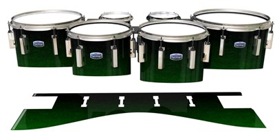 Dynasty Custom Elite Tenor Drum Slips - Midnight Forest (Green)