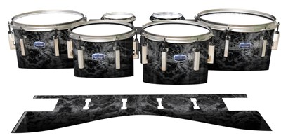Dynasty Custom Elite Tenor Drum Slips - Mountain GEO Marble Fade (Neutral)