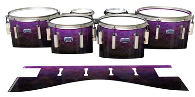 Dynasty Custom Elite Tenor Drum Slips - Purple Dream Fade (Purple)