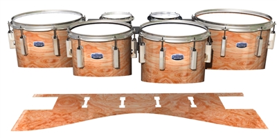 Dynasty Custom Elite Tenor Drum Slips - Radiant Burl (Neutral)