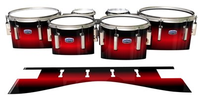 Dynasty Custom Elite Tenor Drum Slips - Red Line Red (Red)