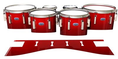 Dynasty Custom Elite Tenor Drum Slips - Red Stain (Red)