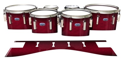 Dynasty Custom Elite Tenor Drum Slips - Smoke Crimson (Red)