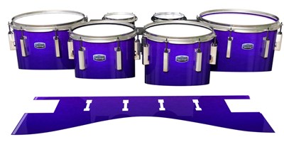 Dynasty Custom Elite Tenor Drum Slips - Smokey Purple Grain (Purple)