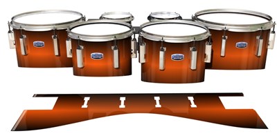 Dynasty Custom Elite Tenor Drum Slips - Solar Flare (Orange)