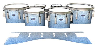 Dynasty Custom Elite Tenor Drum Slips - Stay Frosty (Blue)
