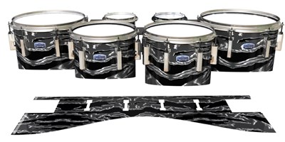 Dynasty Custom Elite Tenor Drum Slips - Stealth Tiger Camouflage (Neutral)