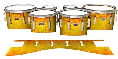 Dynasty Custom Elite Tenor Drum Slips - Sunleaf (Orange) (Yellow)