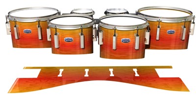 Dynasty Custom Elite Tenor Drum Slips - Sunshine Stain (Orange) (Yellow)