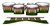 Dynasty Custom Elite Tenor Drum Slips - Tropical Hybrid (Green) (Yellow)