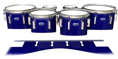 Dynasty Custom Elite Tenor Drum Slips - Tsunami Rain (Blue)