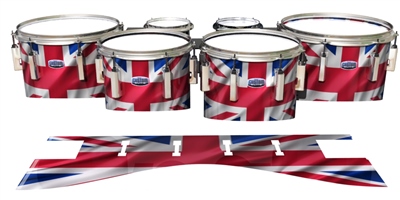 Dynasty Custom Elite Tenor Drum Slips - Union Jack (Themed)