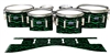 Dynasty Custom Elite Tenor Drum Slips - Wave Brush Strokes Green and Black (Green)