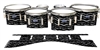 Dynasty Custom Elite Tenor Drum Slips - Wave Brush Strokes Grey and Black (Neutral)