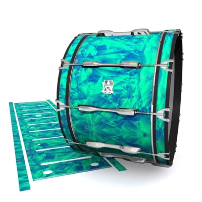 Ludwig Ultimate Series Bass Drum Slips - Aqua Cosmic Glass (Aqua)