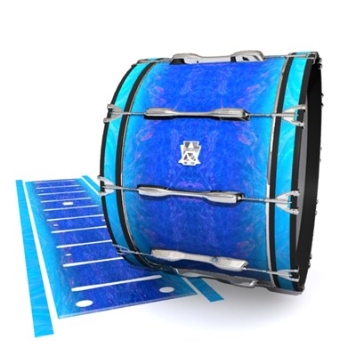Ludwig Ultimate Series Bass Drum Slips - Aquatic Blue Fade (Blue)