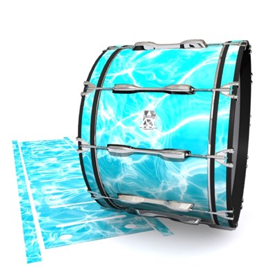 Ludwig Ultimate Series Bass Drum Slips - Aquatic Refraction (Themed)