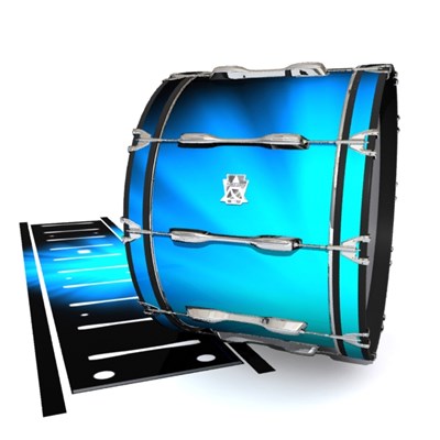 Ludwig Ultimate Series Bass Drum Slips - Blue Light Rays (Themed)