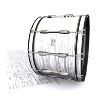 Ludwig Ultimate Series Bass Drum Slip - Chaos Brush Strokes Grey and White (Neutral)