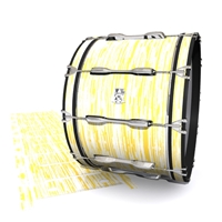 Ludwig Ultimate Series Bass Drum Slip - Chaos Brush Strokes Yellow and White (Yellow)