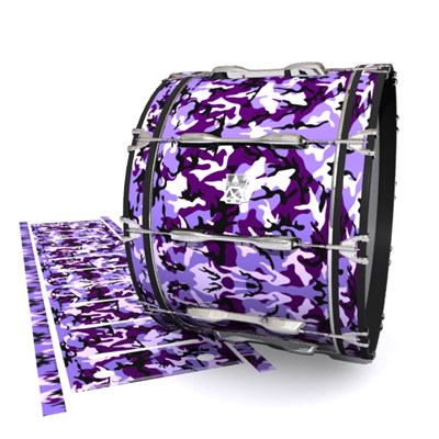 Ludwig Ultimate Series Bass Drum Slips - Coastline Dusk Traditional Camouflage (Purple)