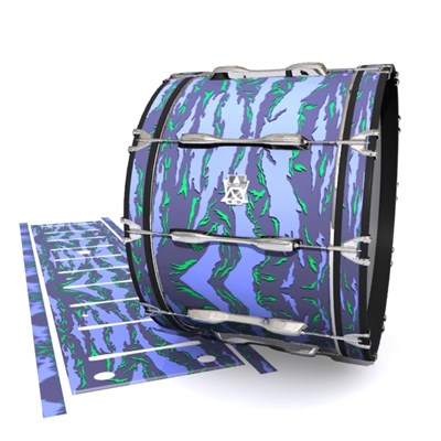 Ludwig Ultimate Series Bass Drum Slips - Electric Tiger Camouflage (Purple)