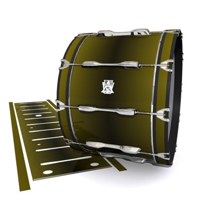 Ludwig Ultimate Series Bass Drum Slips - Gold Carbon Fade (Yellow)