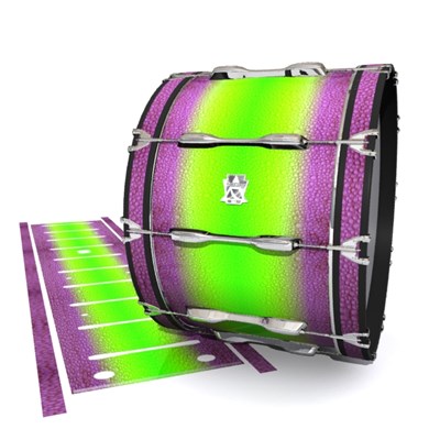 Ludwig Ultimate Series Bass Drum Slips - Joker Drop Fade (Purple) (Green)