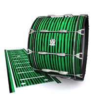 Ludwig Ultimate Series Bass Drum Slip - Lateral Brush Strokes Green and Black (Green)