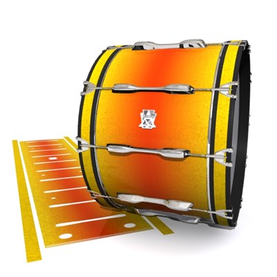 Ludwig Ultimate Series Bass Drum Slips - Madagascar Sunset (Yellow) (Orange)