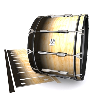 Ludwig Ultimate Series Bass Drum Slip - Maple Woodgrain Black Fade (Neutral)