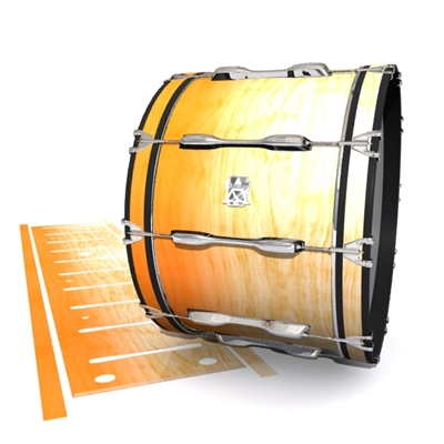 Ludwig Ultimate Series Bass Drum Slip - Maple Woodgrain Orange Fade (Orange)
