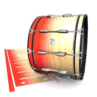 Ludwig Ultimate Series Bass Drum Slip - Maple Woodgrain Red Fade (Red)