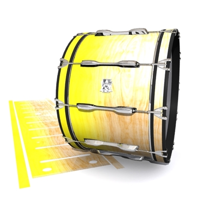 Ludwig Ultimate Series Bass Drum Slip - Maple Woodgrain Yellow Fade (Yellow)