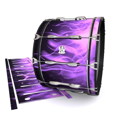 Ludwig Ultimate Series Bass Drum Slips - Purple Flames (Themed)