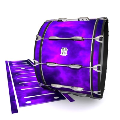 Ludwig Ultimate Series Bass Drum Slips - Purple Smokey Clouds (Themed)